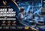 make  3d laboratory equipment and workflow animation